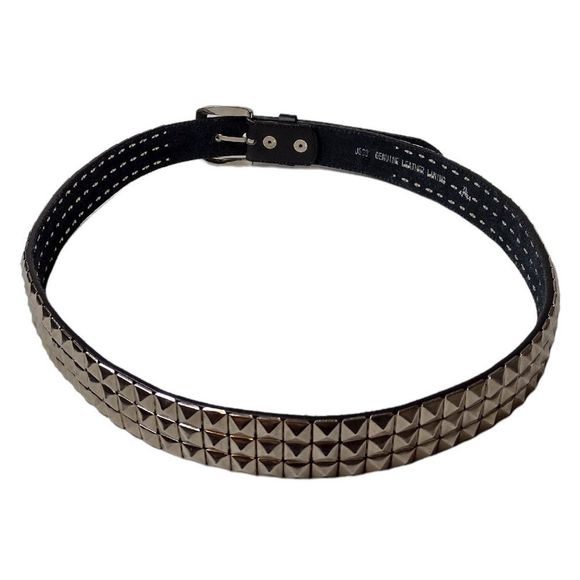Other - Premium Pyramid Studded Spiked 1.5" Wide Leather Belt